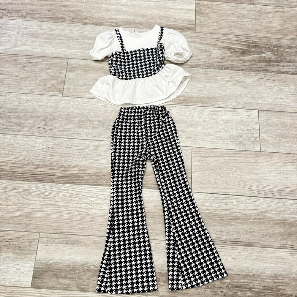 Black & White houndstooth Set size 8 - Picture 13 of 16